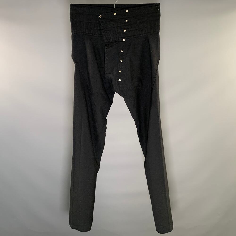 NO BRAND Size 32 Black Drop crotch Casual Pants